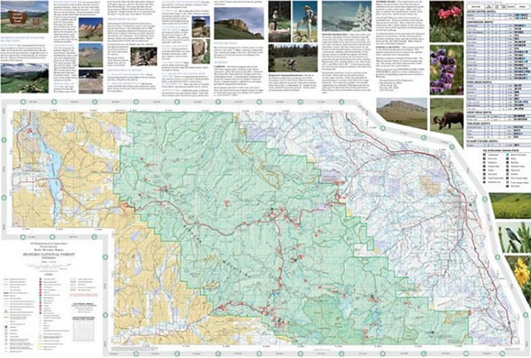 2010 Bighorn National Forest Visitor Information Map - Click to view a zoomable version of this map