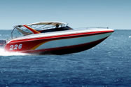 A photo of a speed boat