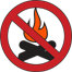 Campfires prohibited