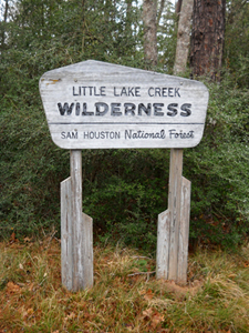 Little Lake Creek Wilderness sign