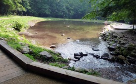 View of Rock Creek Recreation Area in Cherokee National Forest