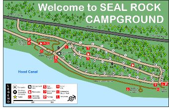 Seal Rock Campground Map.