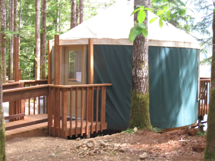 Yurt an Coho Campground.