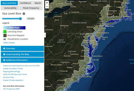 sea level rise interactive map