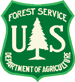 Graphic image of the USDA Forest Service shield logo.