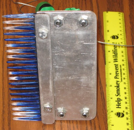 comb attachment - with comb - top view