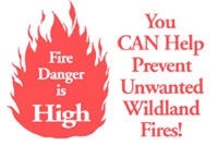 Fire Danger is High Graphic