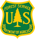 Forest Service Department of Agriculture logo.