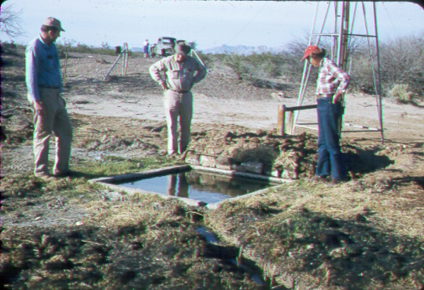 Quail watering tank developed by the state game department