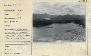 Hollis Anchorage, shows Cat Is. research camp, Cat cut off, Harris Flats, & Twelvemile arm.