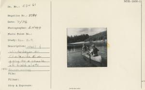 Mehl & Winterberger on Chatanika River going to a couple of field plots. 1976 Remeasurement.