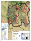 New Mexico - Perennial stream temperature map