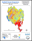 "Lahontan Basin" Processing Unit Stream Temperature Scenario Layered Maps