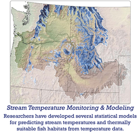 stream temperature monitoring and modeling - researchers have developed several statistical models for predicting stream temperatures and thermally suitable fish habitats from temperature data