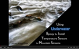 A video demonstration of installing temperature sensors with underwater epoxy