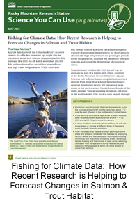 Fishing for Climate Data: How Recent Research is Helping to Forecast Changes in Salmon and Trout Habitat