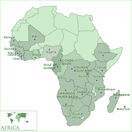 Map Africa 