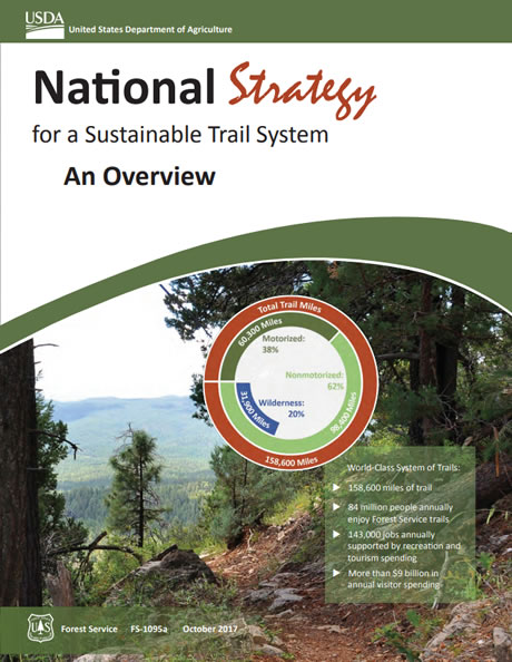 National Strategy for a Sustainable Trail System Overview cover.