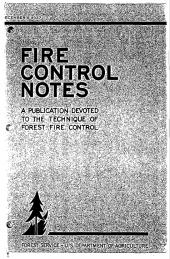 Front cover of Fire Control Notes issue 01 volume 07