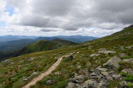 Spectacular, scenic views from the historic Crawford Path on the White Mountain National Forest, New Hampshire