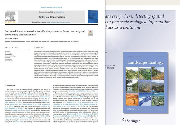 Forest Health Monitoring Publications Examples