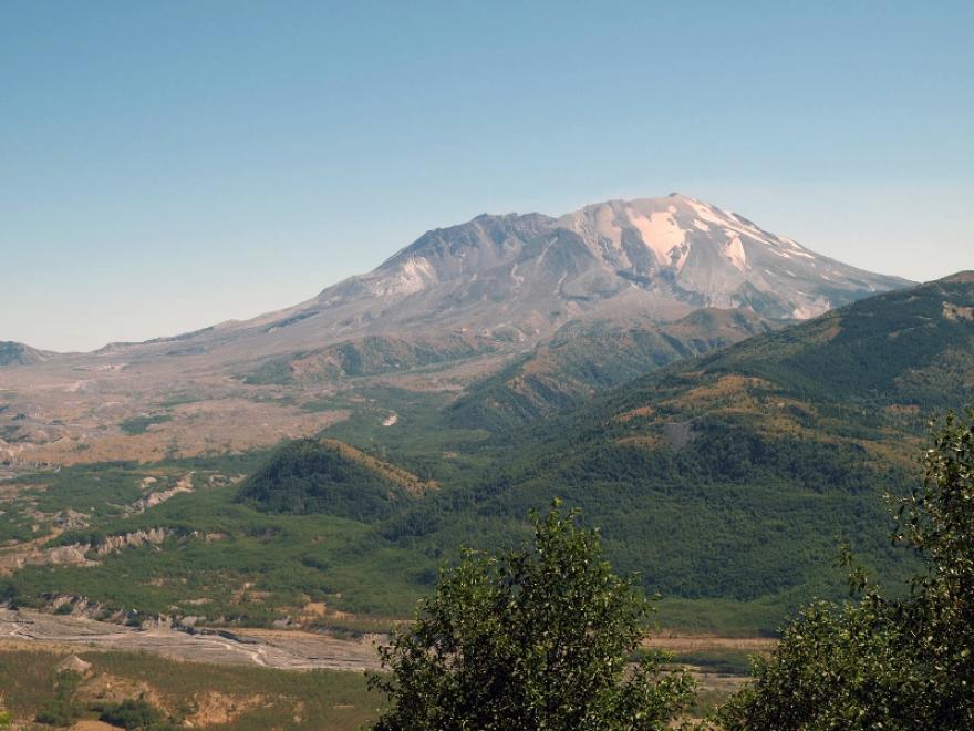 Mount St. Helens seen from Johnston Ridge