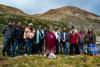 Tribal representatives pose in a row at Mount Democrat on Aug. 21, 2024.