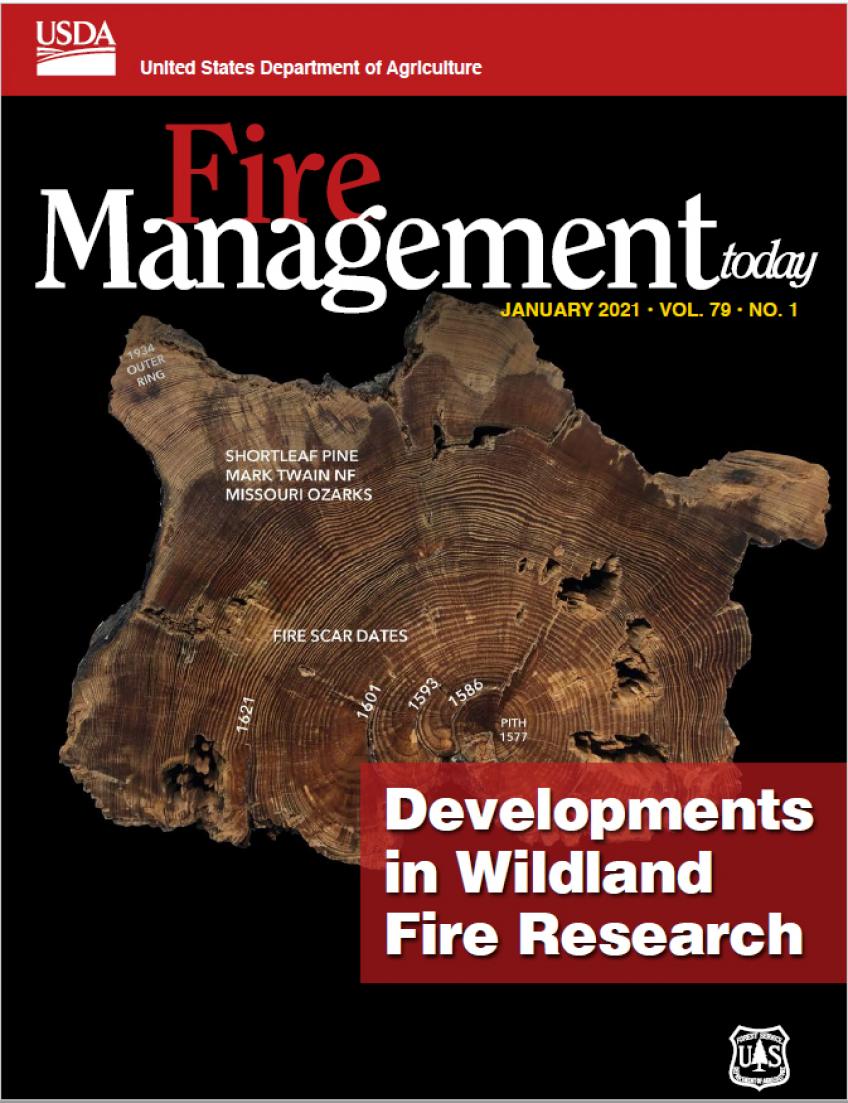 The front cover of Fire Management Today Vol. 79 - No. 1