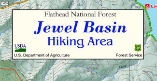 Jewel Basin hiking map