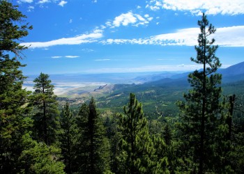 View towards summer lake from winter rim