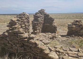 Old homesteads on Comanche made of stone