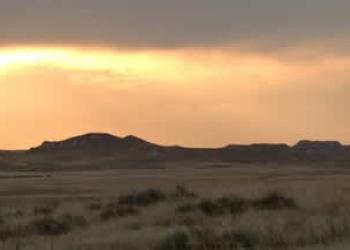 Sunrise over Thunder Basin National Grassland.