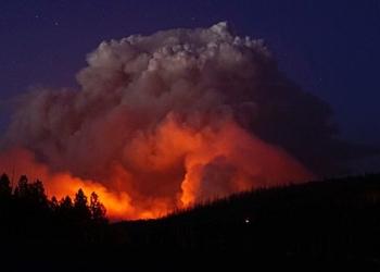 Wildfire at Night 747x300
