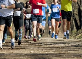Runners outdoors