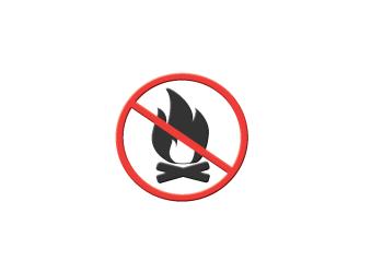 Campfire Prohibited Sign