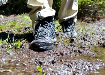 Boot in mud