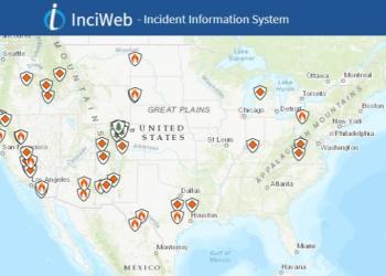 Screenshot of Inciweb