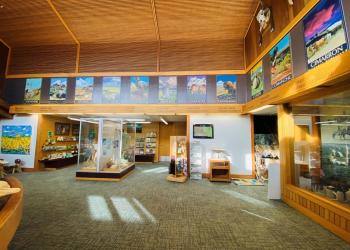 The newly renovated visitor center.