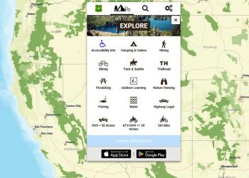 Interactive map graphic