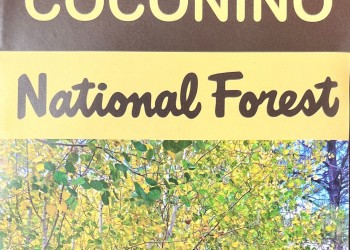 An image of the front of the Coconino NF Visitor Map.