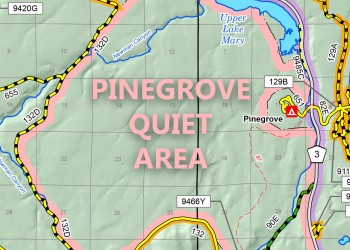 Small image of the Pinegrove Quiet Area map.