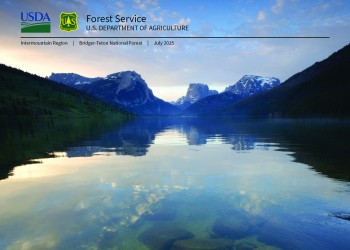 Bridger-Teton Draft Assessment cover page featuring Green River Lakes and Squaretop Mountain