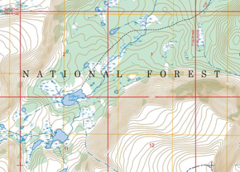 Topographic map