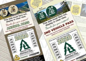 Adventure passes show month and day of expiration.