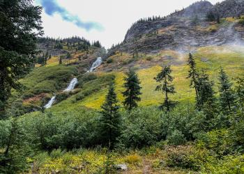 Lewis Creek Falls, Napeequa Drainage, Glacier Peak Wilderness