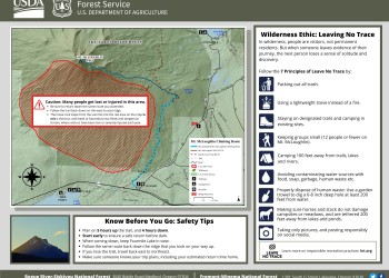 Safety information on map