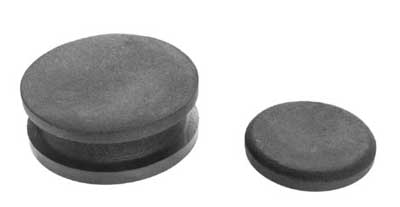 Photo of round ax stones. 
