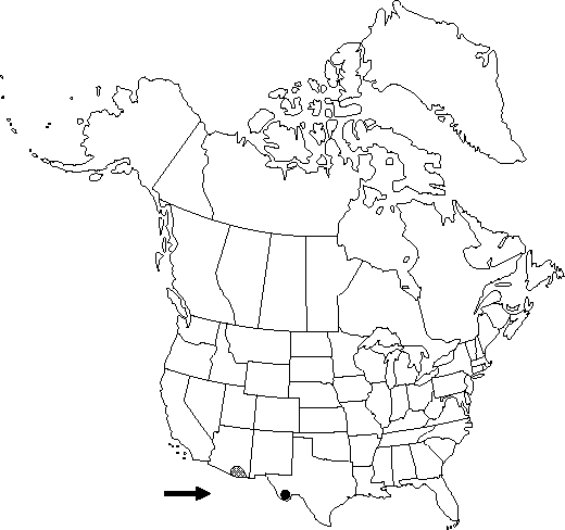 Map of the range of Aquilegia longissima in North America.
