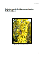 Pollinator-Friendly Best Management Practices For Federal Lands cover.