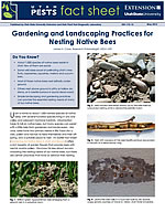 Gardening and Landscaping Practices for Nesting Native Bees cover.